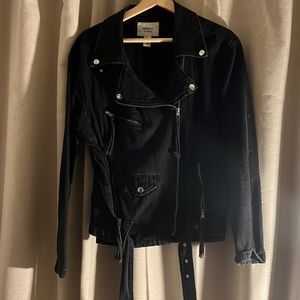 F21 Jean Moto Jacket
